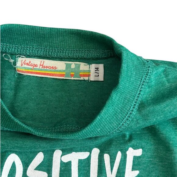 VINTAGE HAVANA Girls Smiley Face Tee L/14 - Picture 3 of 4